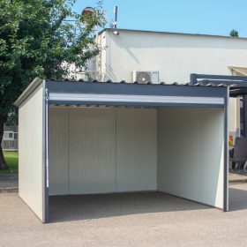 Motorgarázs, Kerti tároló, elején nyitott, Renato, 3 x 3m