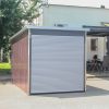 Motorgarázs, kerti tároló, elején nyitott, famintás oldalfalakkal, Woody 2 x 3m 